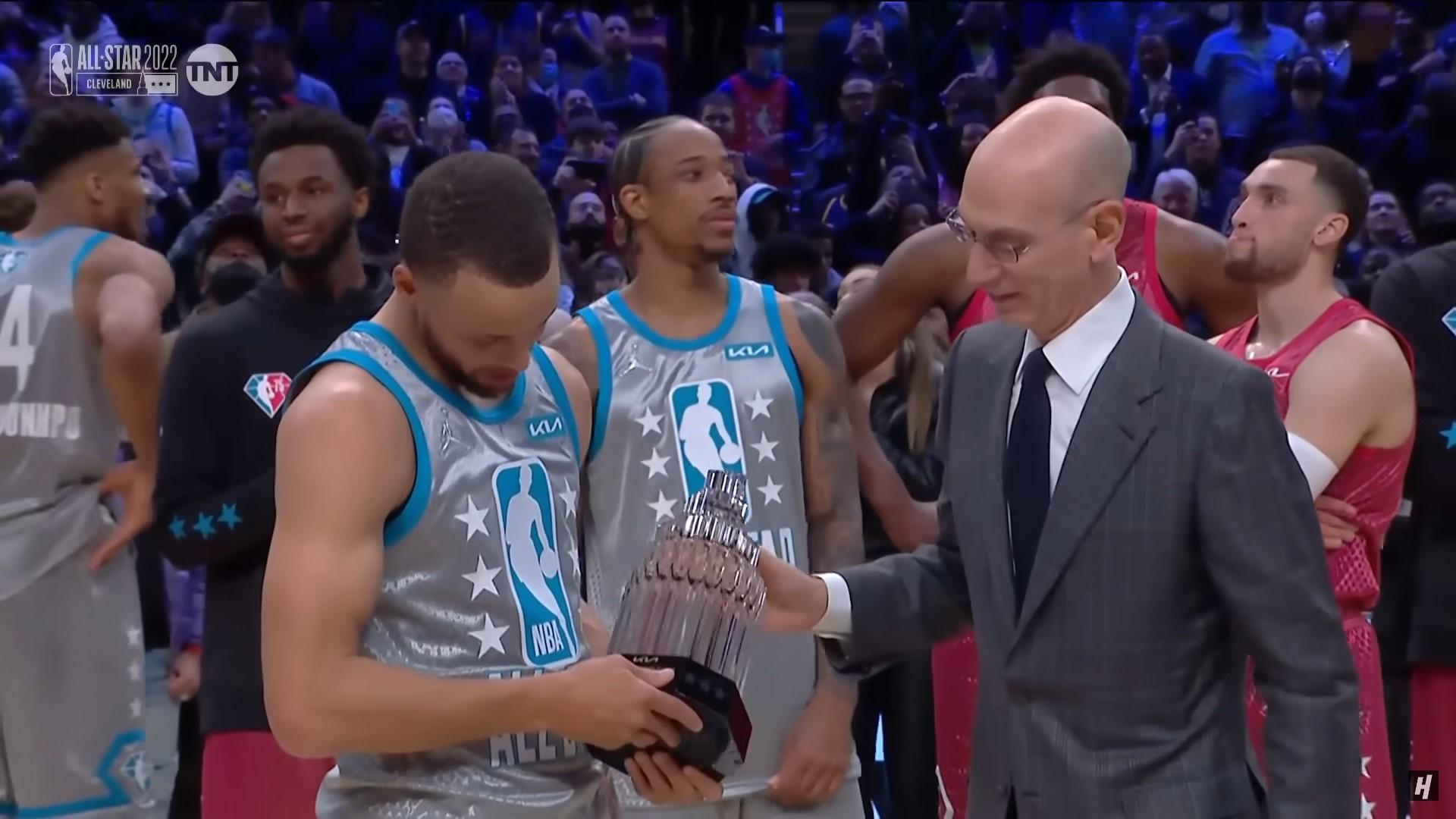 stephen curry adam silver all-star game