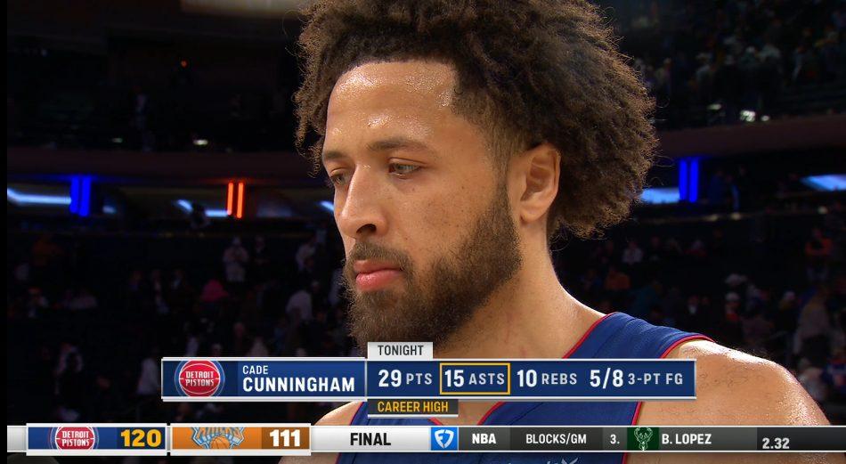 Cade Cunningham 8 décembre 2024