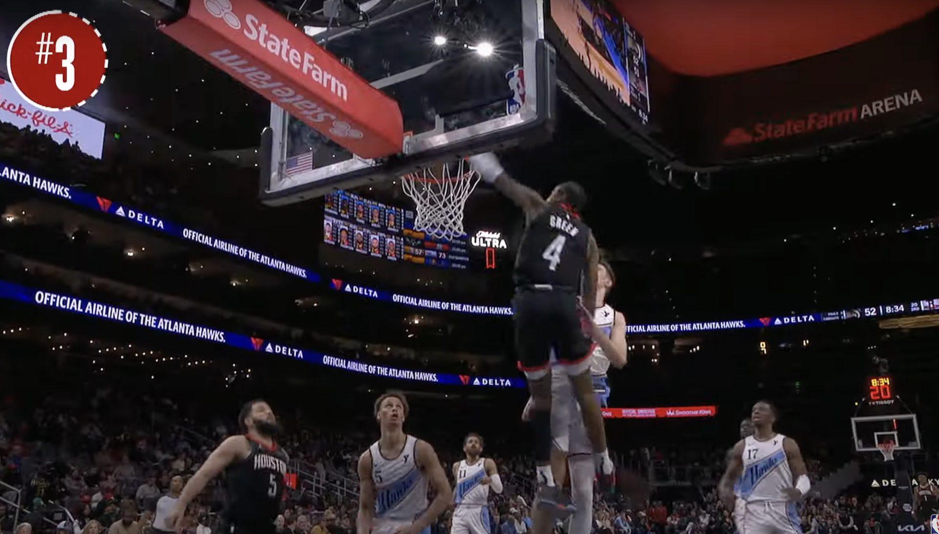 Jalen Green dunk 29 janvier 2025