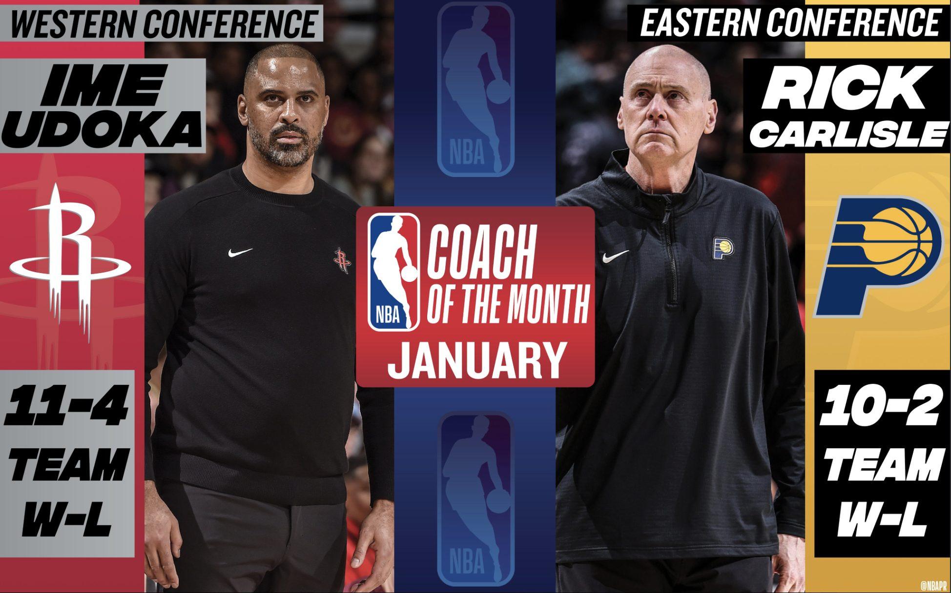 Ime Udoka et Rick Carlisle coachs du mois