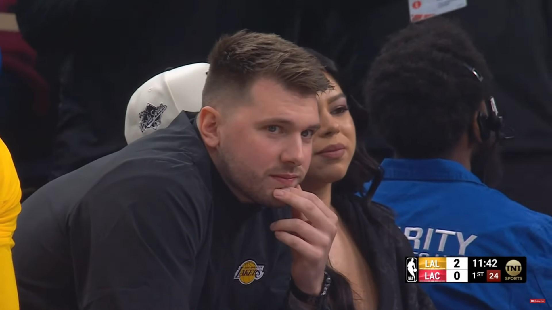 luka doncic lakers banc