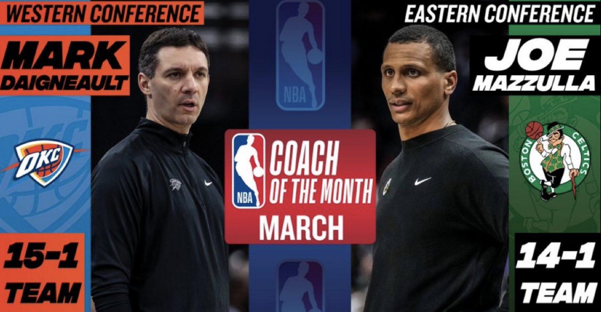 Mark Daigneault COTM Mars