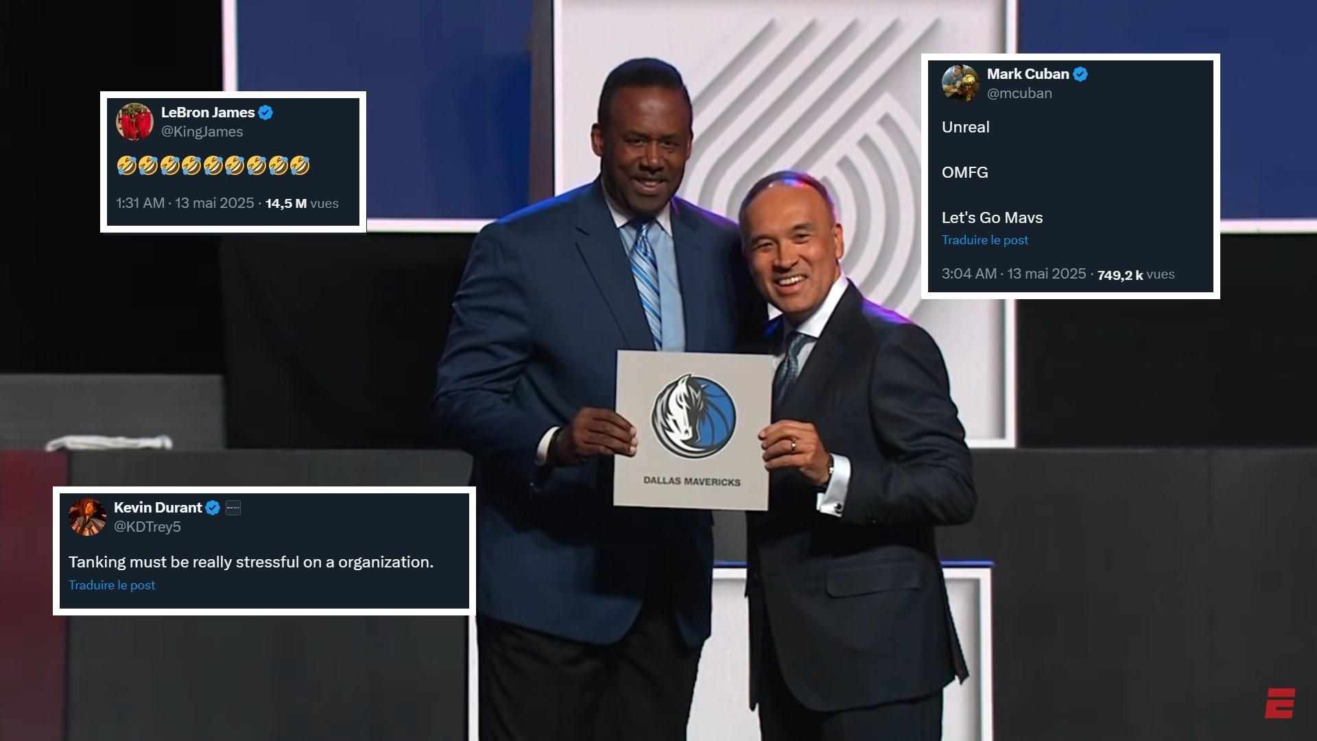 loterie nba réactions