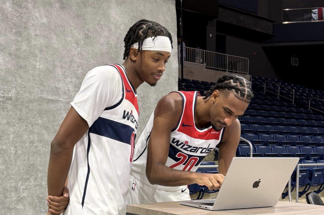 Bilal Coulibaly et Alex Sarr Media Day