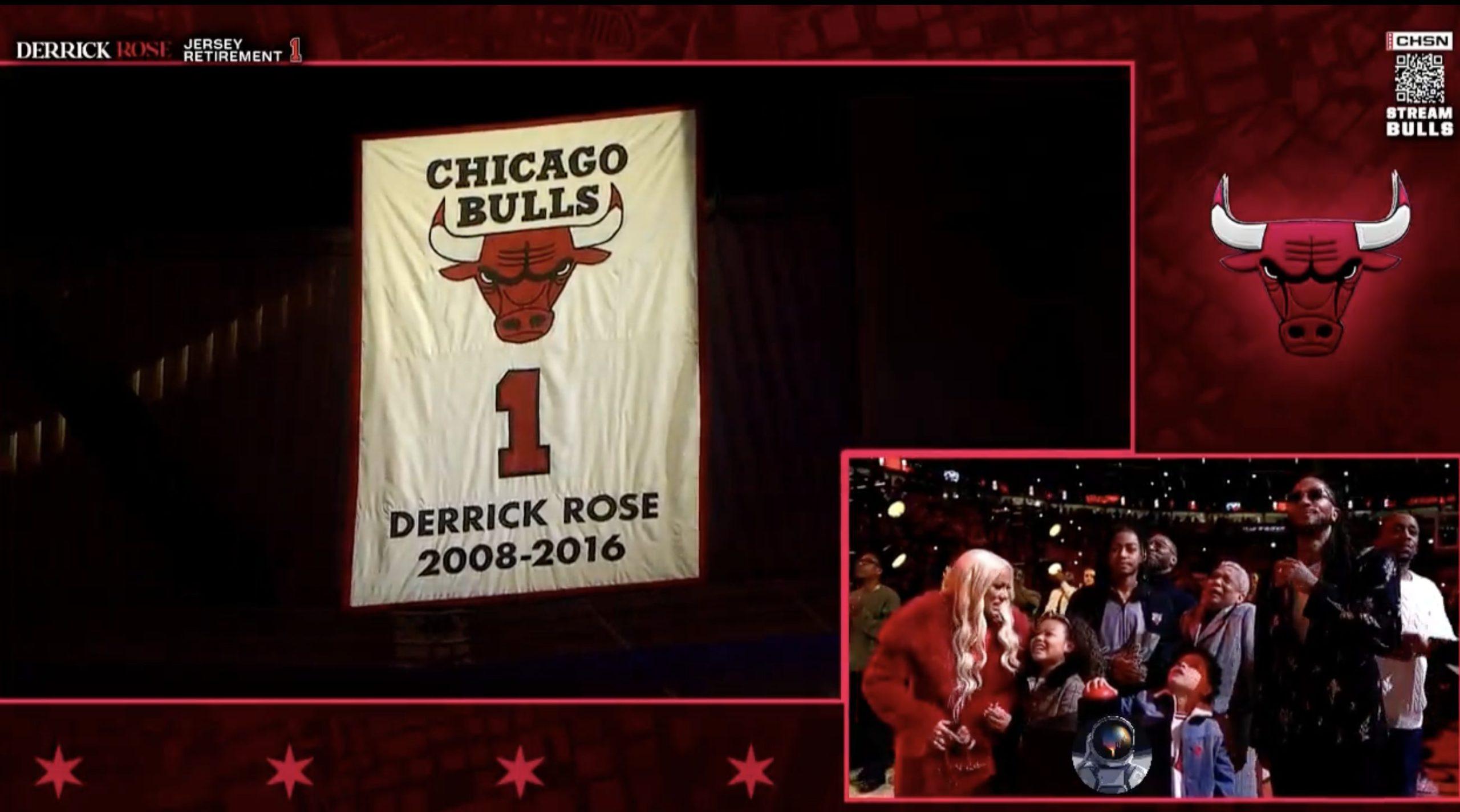 Retrait de maillot Derrick Rose