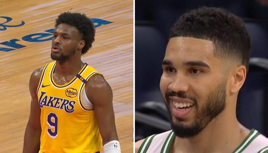 bronny james jayson tatum all-star game WTF