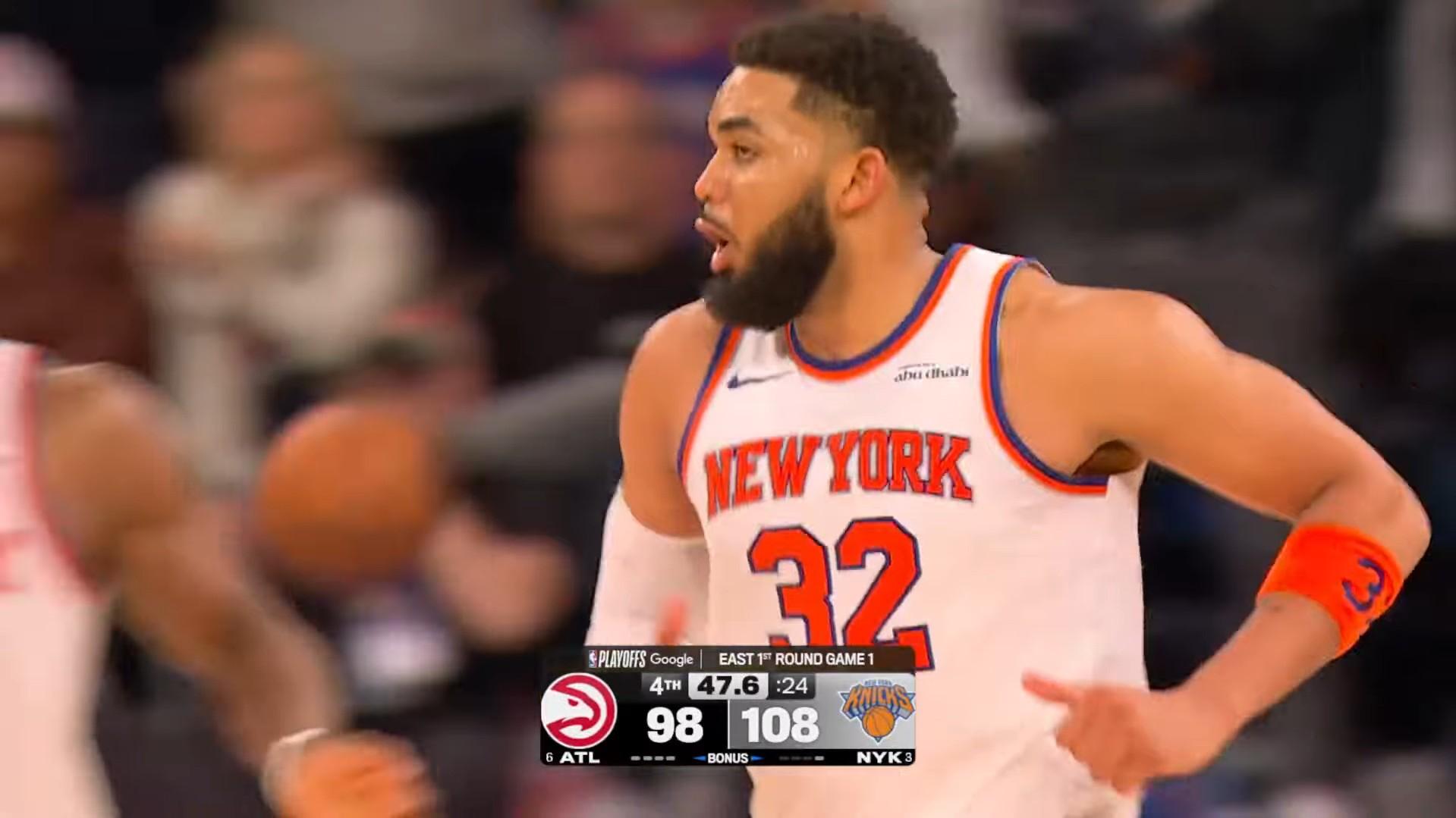 kat knicks hawks