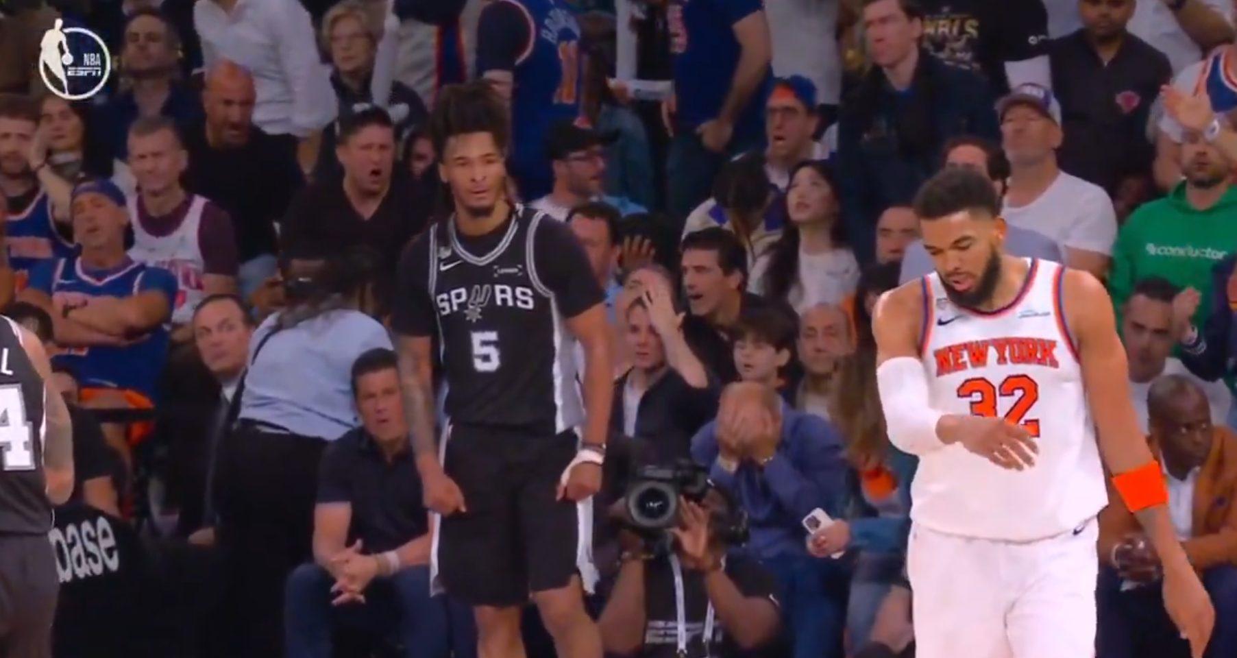 Stephon Castle Spurs Knicks finales NBA