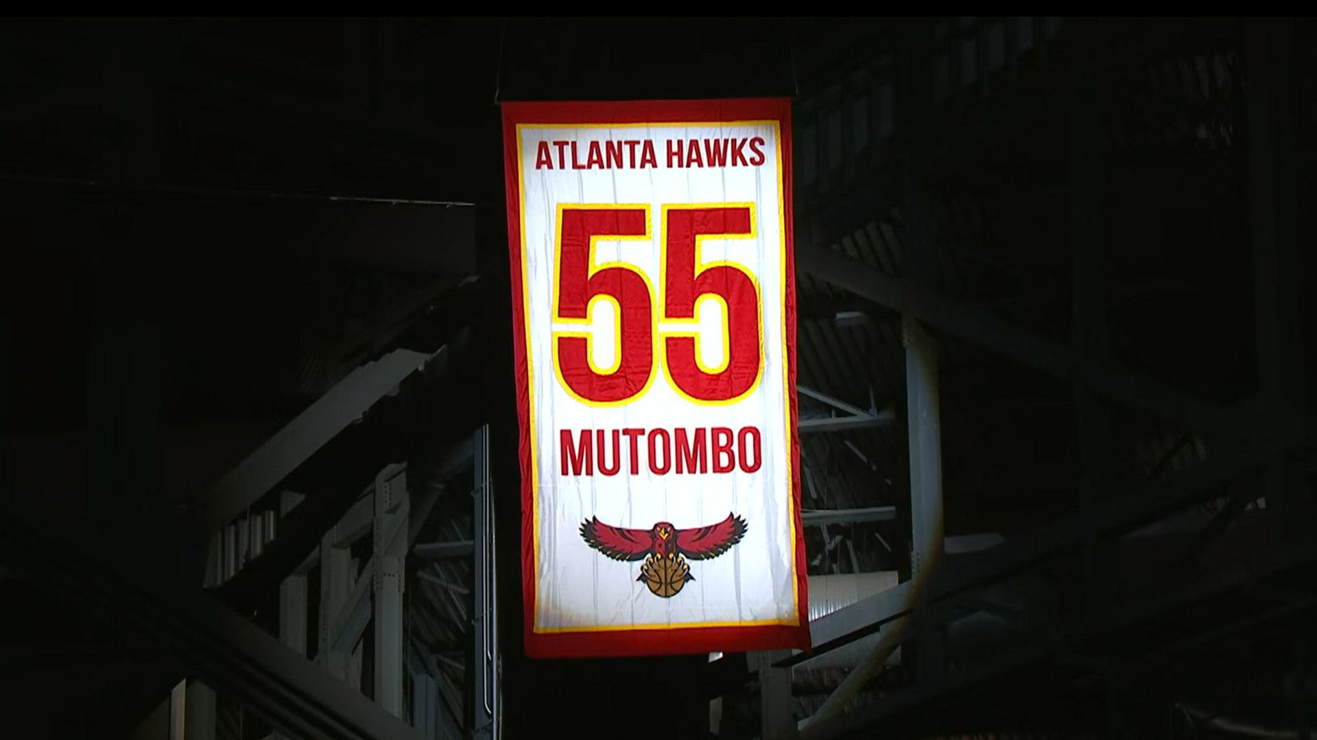 Dikembe Mutombo maillot Atlanta Hawks 18 mars 2020