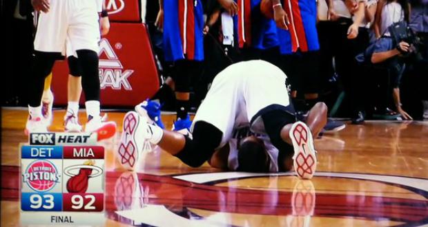 Chris Bosh face à Detroit