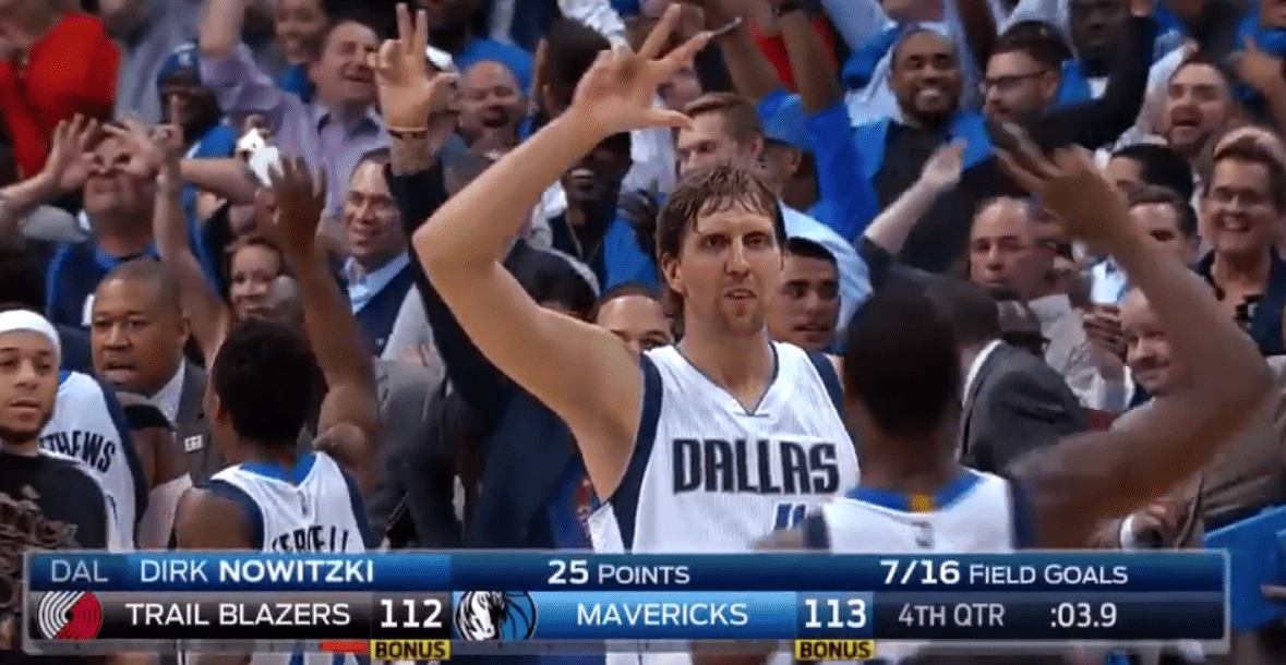 Dirk Nowitzki clutch