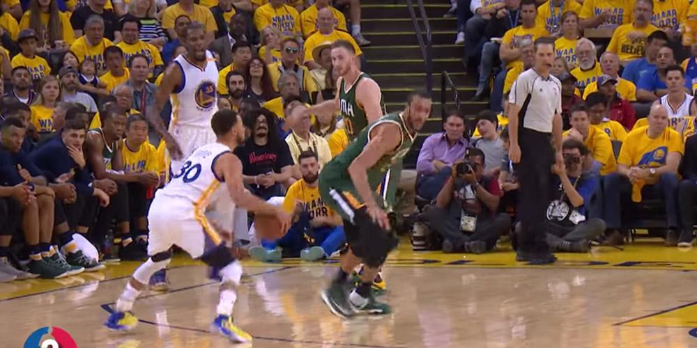 Stephen Curry Rudy Gobert crossovers