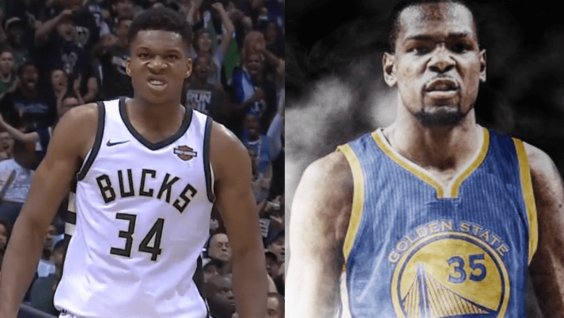 Kevin Durant - Warriors - Giannis Antetokounmpo