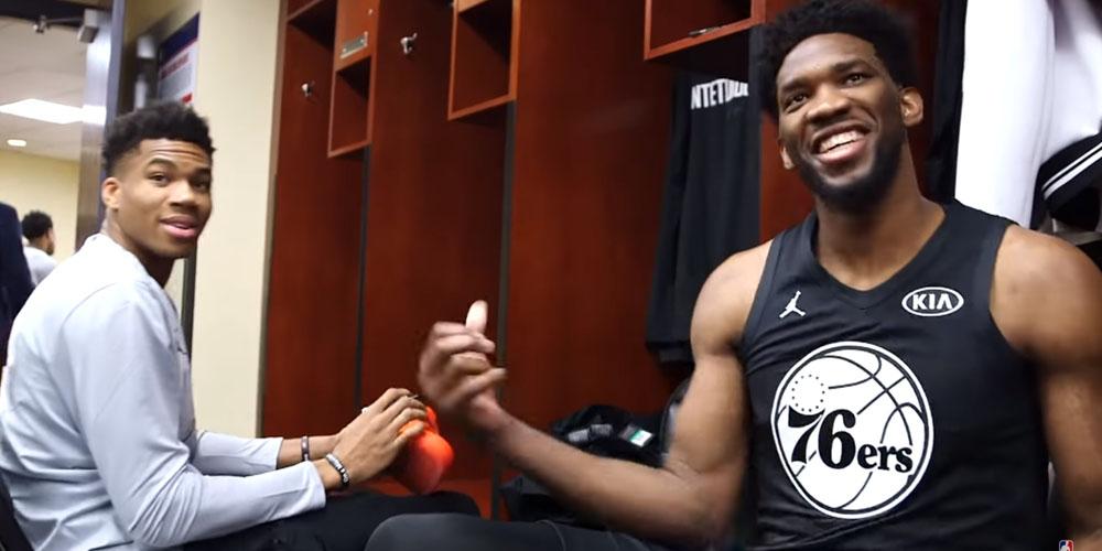 Giannis Antetokounmpo Joel Embiid programme Sixers