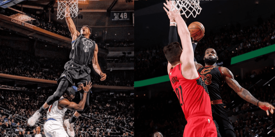 dunk lebron giannis
