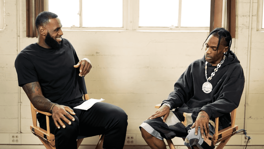 LeBron James et Travis Scott