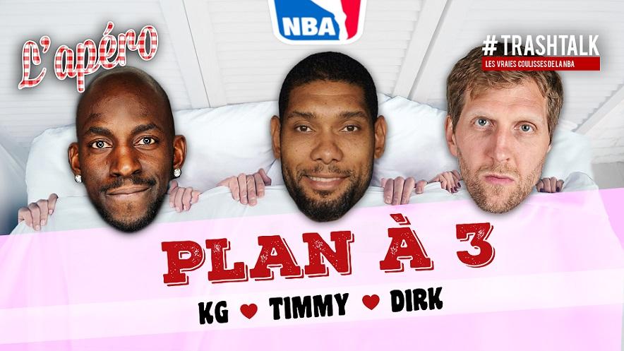 Plan à 3 Kevin Garnett - Tim Duncan - Dirk Nowitzki