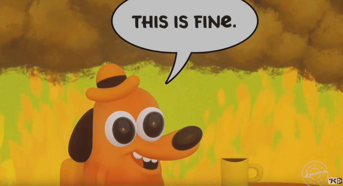 this is fine meme chris paul