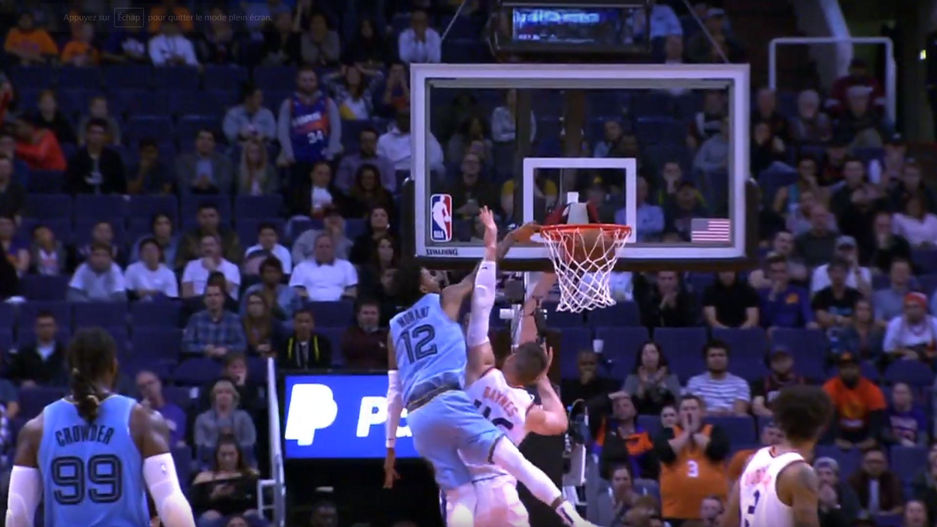 Ja Morant 12 décembre 2019