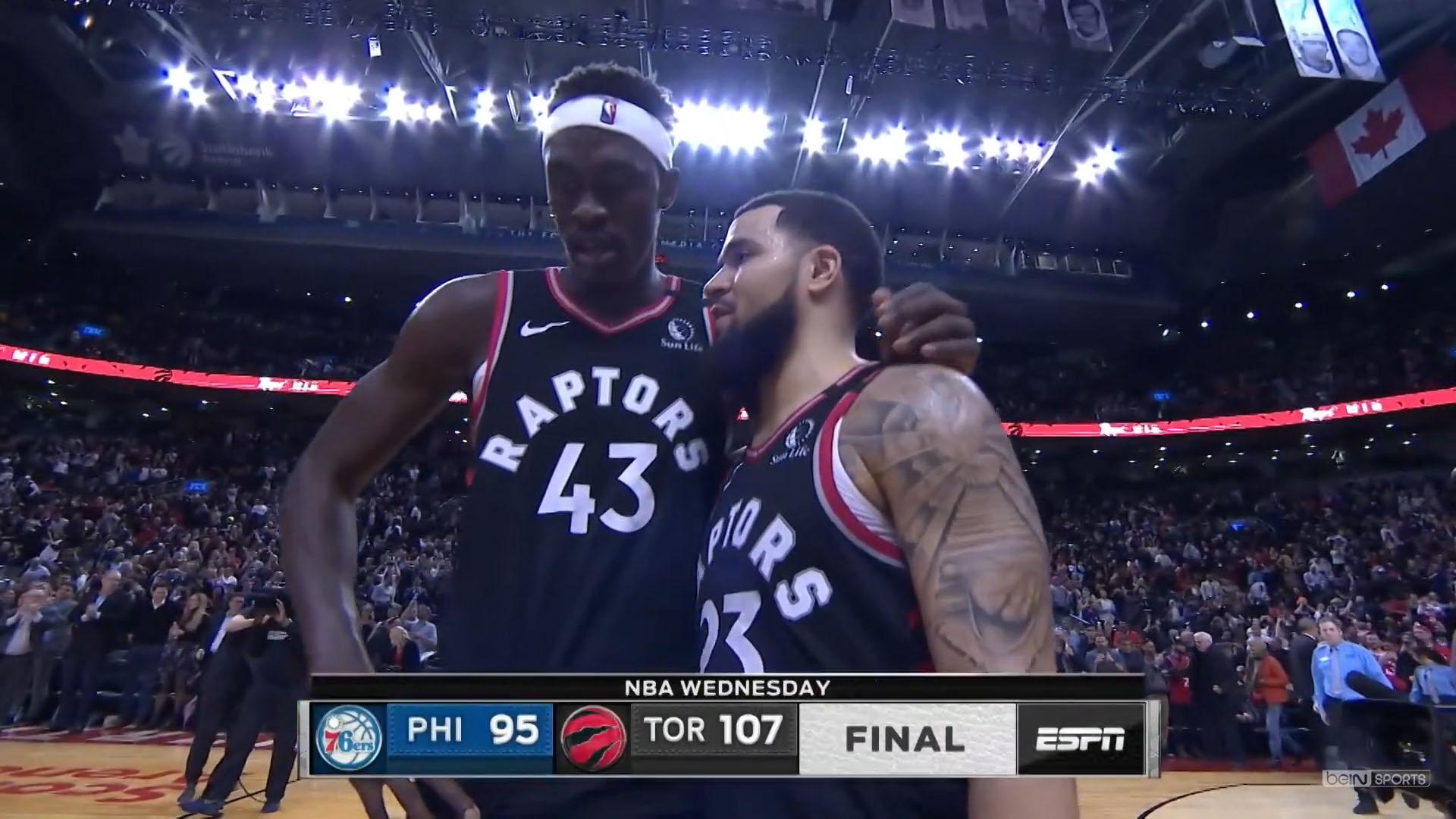 Raptors Pascal Siakam Fred VanVleet 23 janvier 2020
