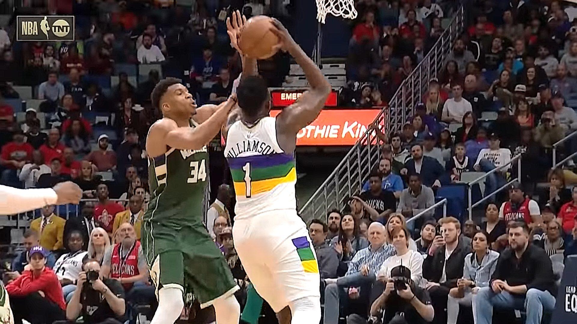 ZIon Williamson Giannis Antetokounmpo 5 février 2020