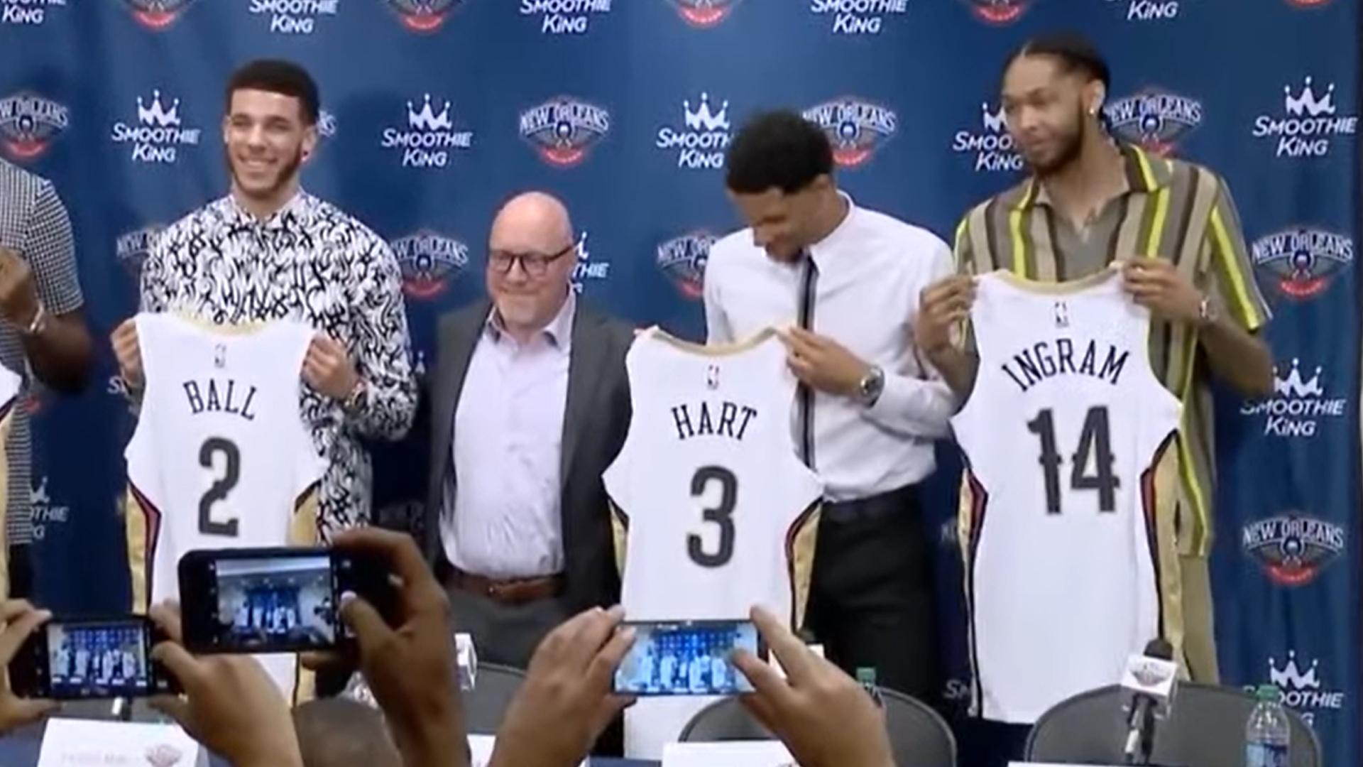 Josh Hart Lonzo Ball Brandon Ingram