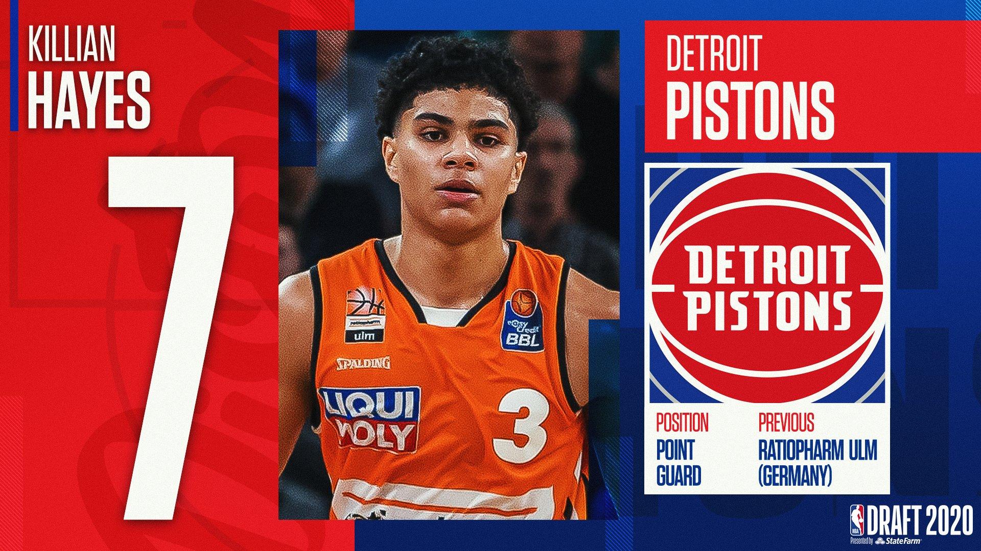 Killian Hayes Detroit Pistons NBA Draft 2020
