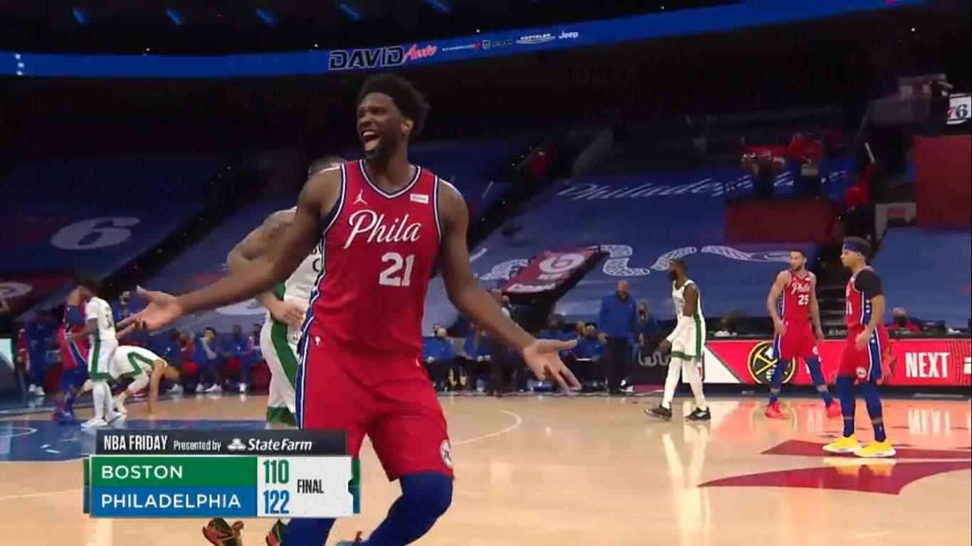Joel Embiid 23 janvier 2021 Sixers Celtics