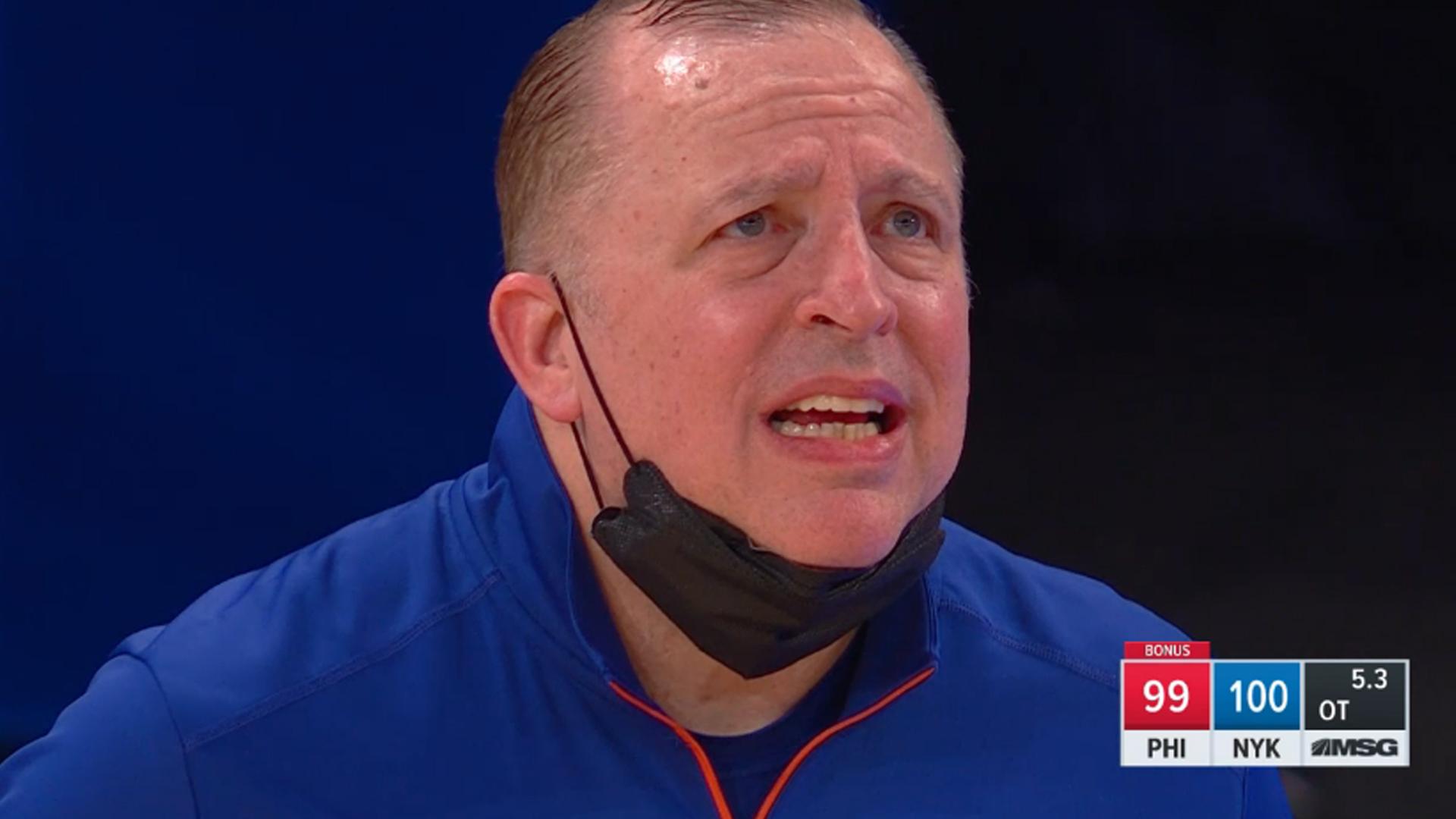 Tom Thiboddeau 22 mars 2021 Knicks