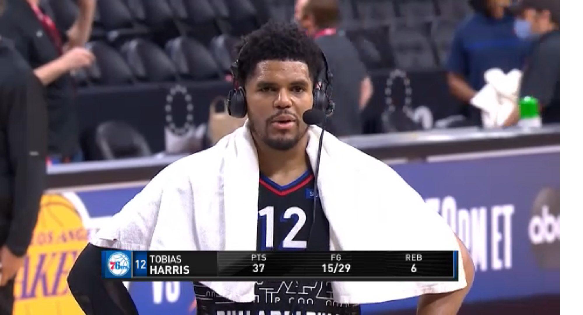 Tobias Harris Sixers vs Wizards Playoffs