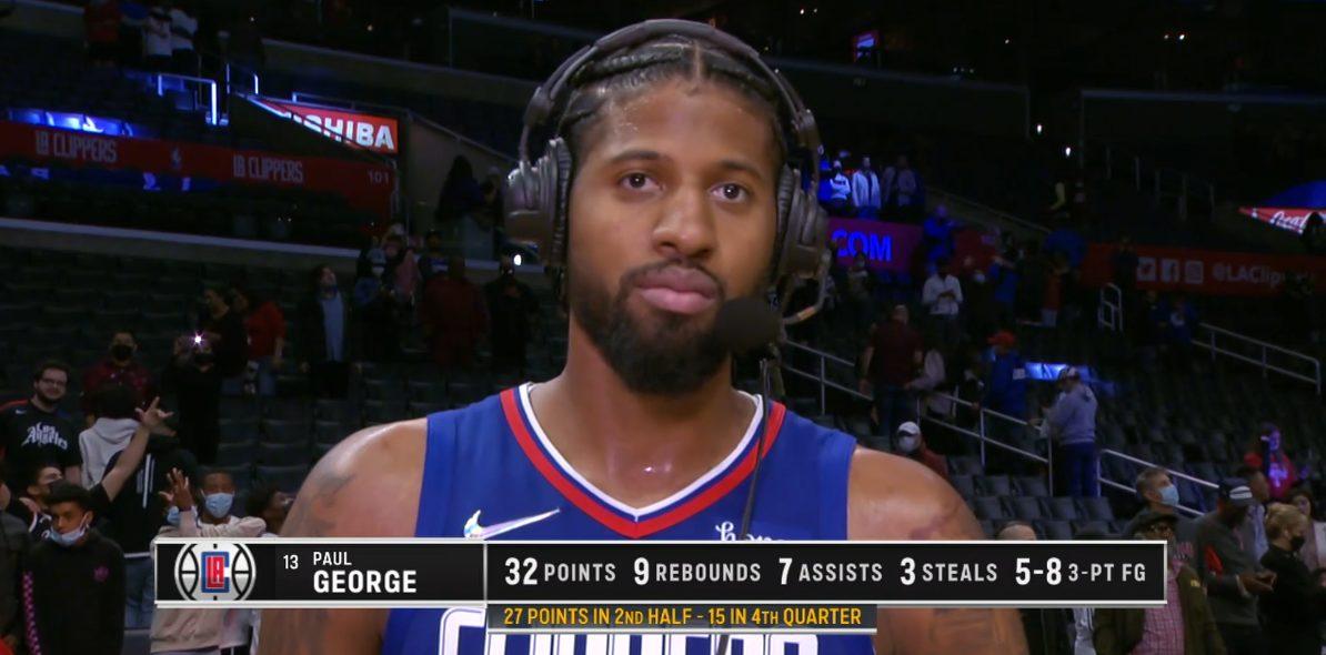 Paul George 2 novembre 2021
