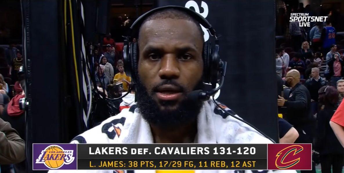 LeBron James 22 mars 2022