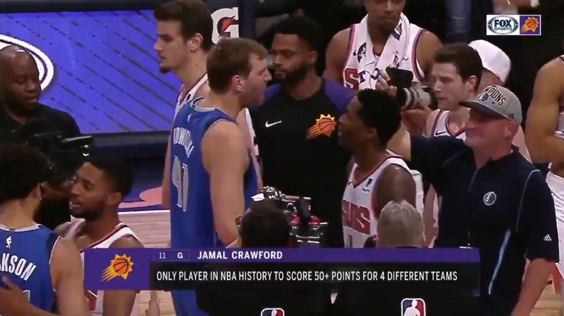 Jamal Crawford Dirk Nowitzki 9 avril 2019