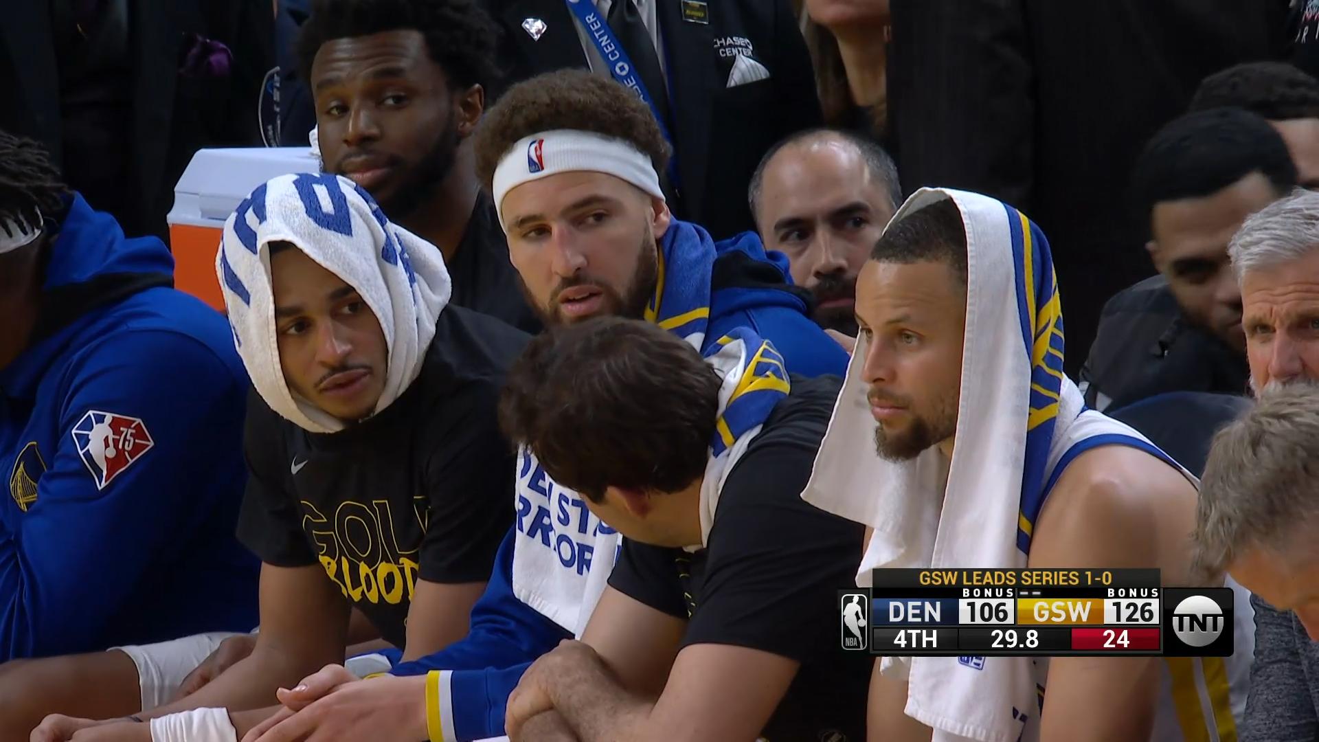 Stephen Curry Klay Thompson Jordan Poole 19 avril 2022