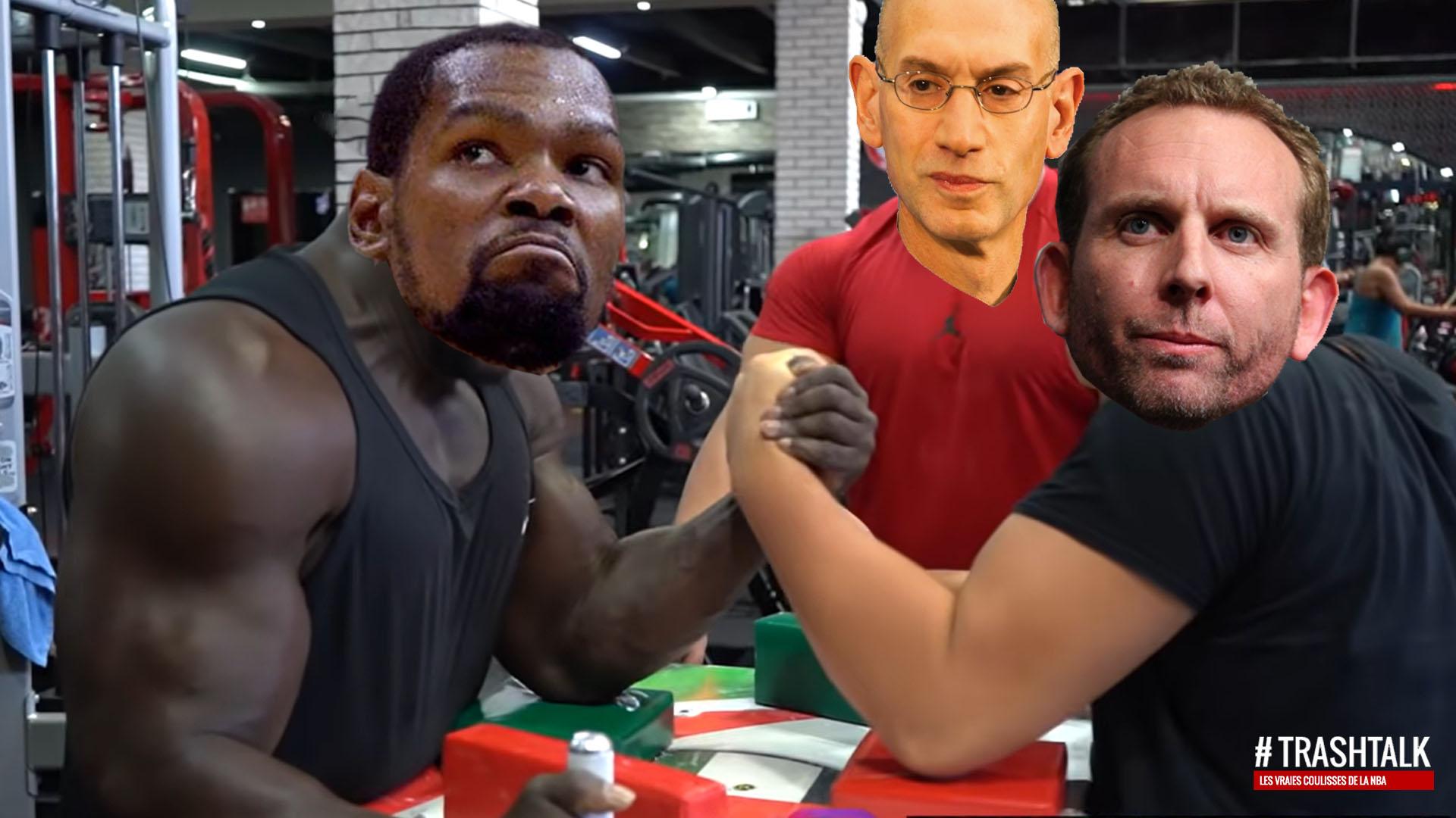 Kevin Durant et Sean Marks 4 juillet 2022