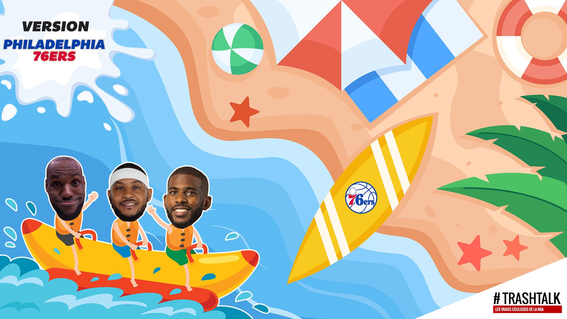 Philadelphie Sixers Vacances joueurs NBA
