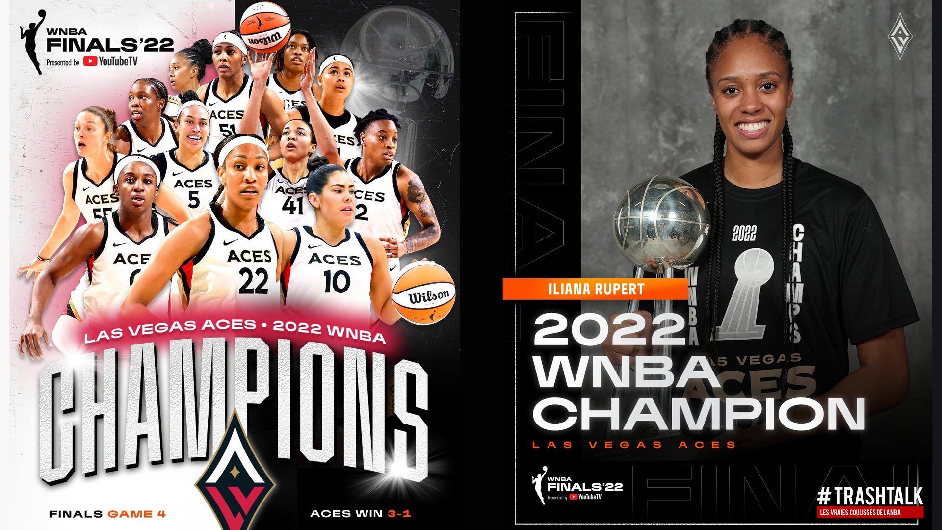 Iliana Rupert Las Vegas Aces WNBA championnes 19 septembre 2022