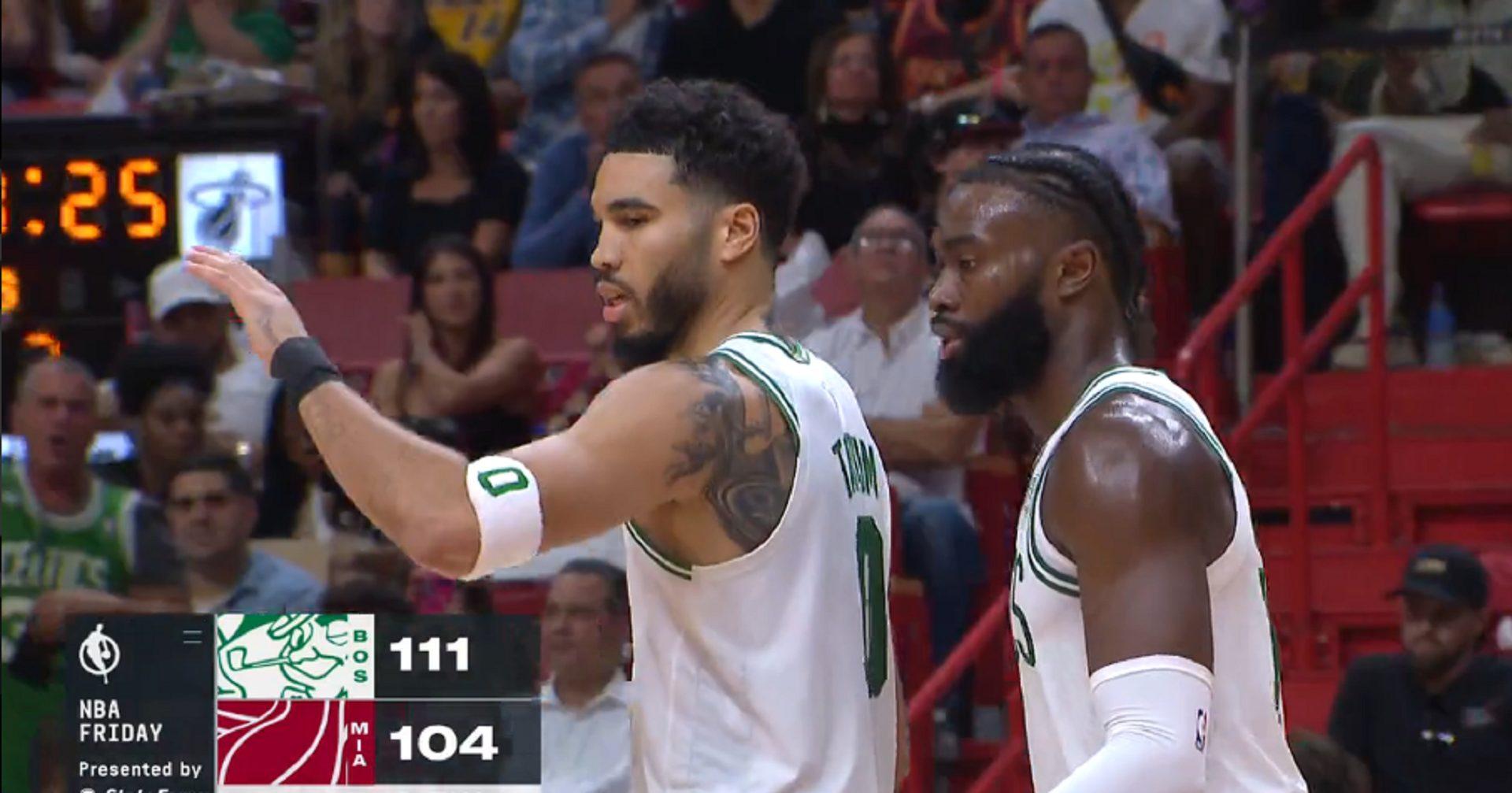 Jayson Tatum Jaylen Brown Celtics résumé de la nuit 22 octobre 2022