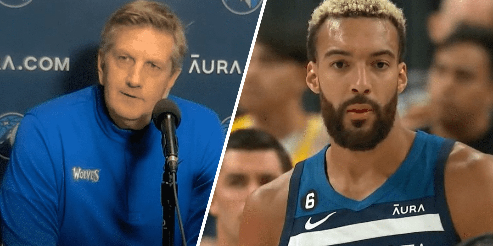 Chris Finch Rudy Gobert Wolves