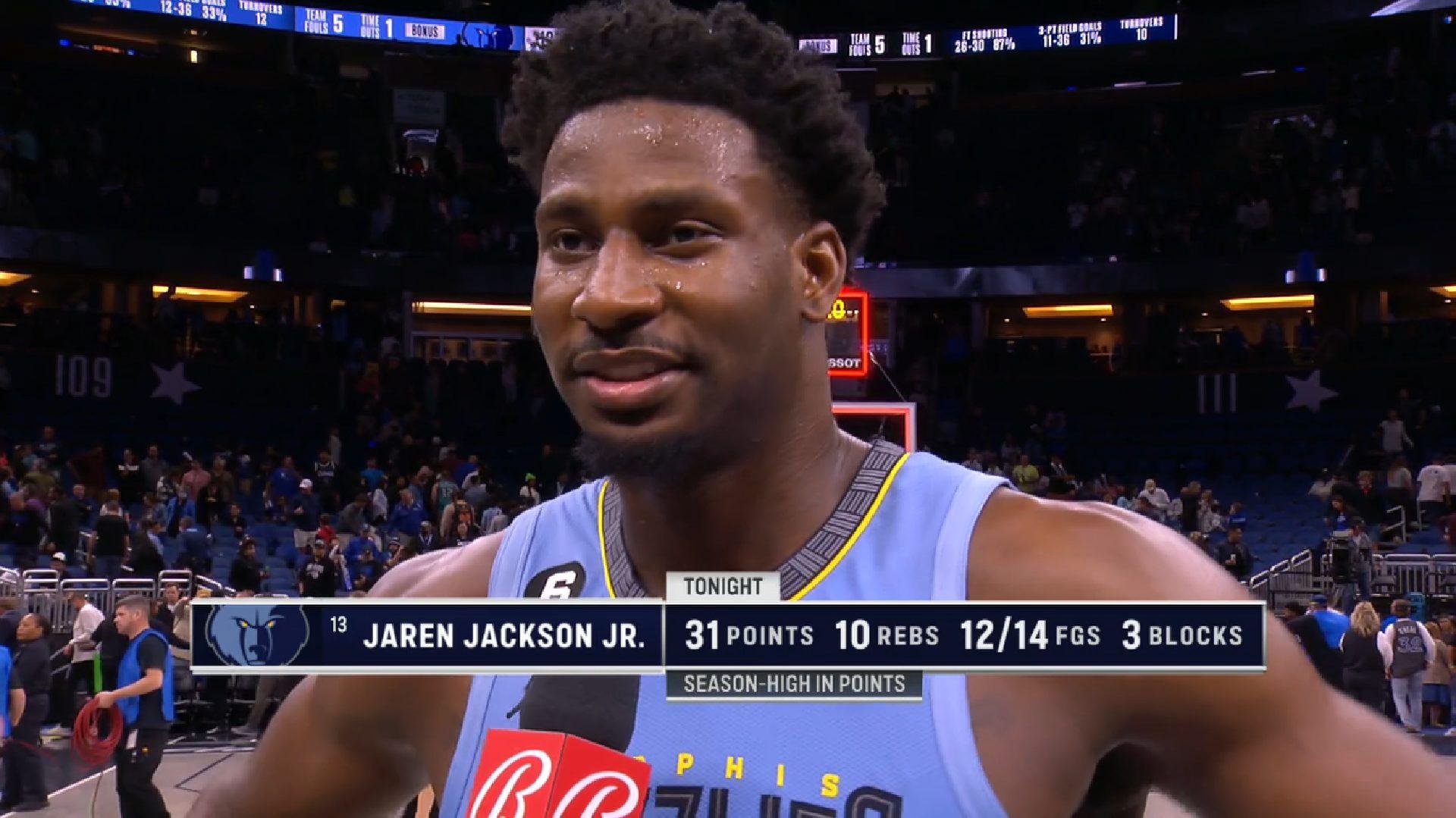 Jaren Jackson Jr résumé de la nuit 6 janvier 2023