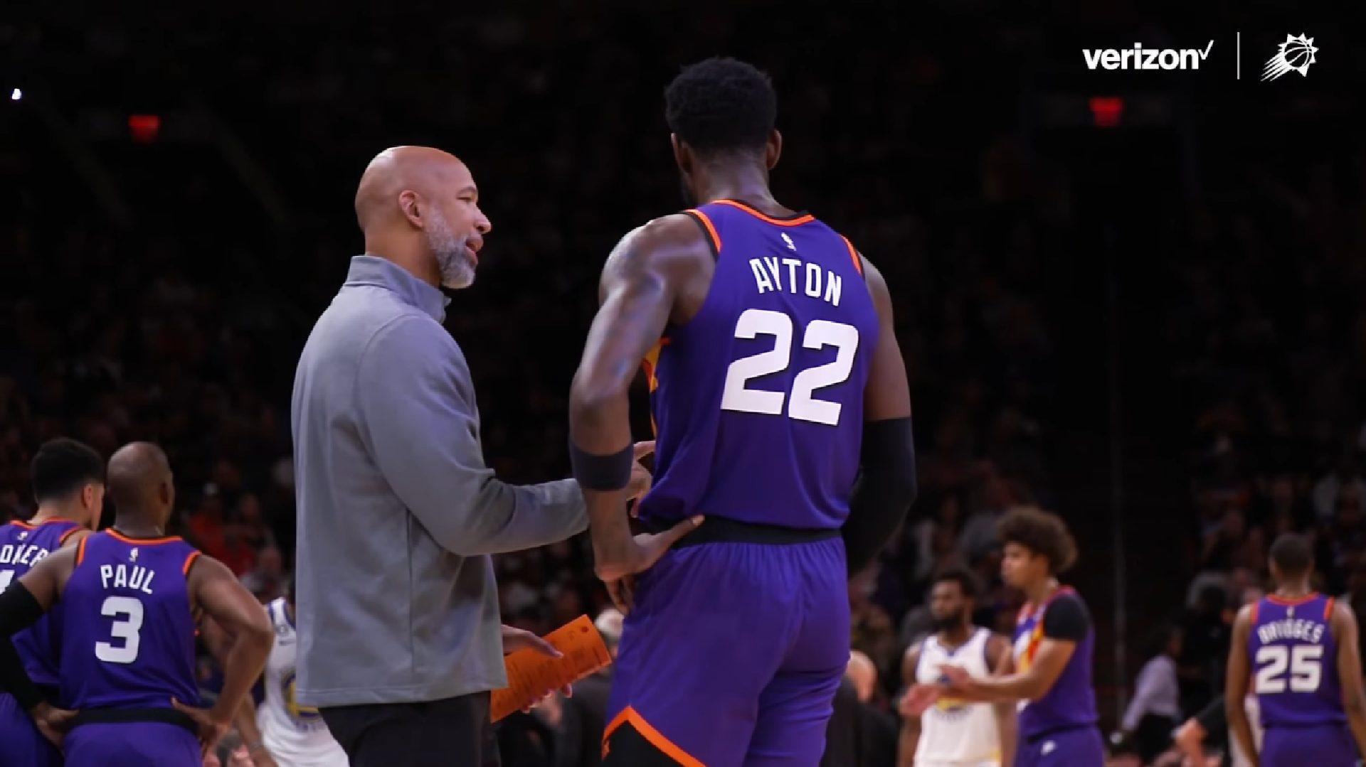 Monty Williams Deandre Ayton Suns 9 janvier 2023