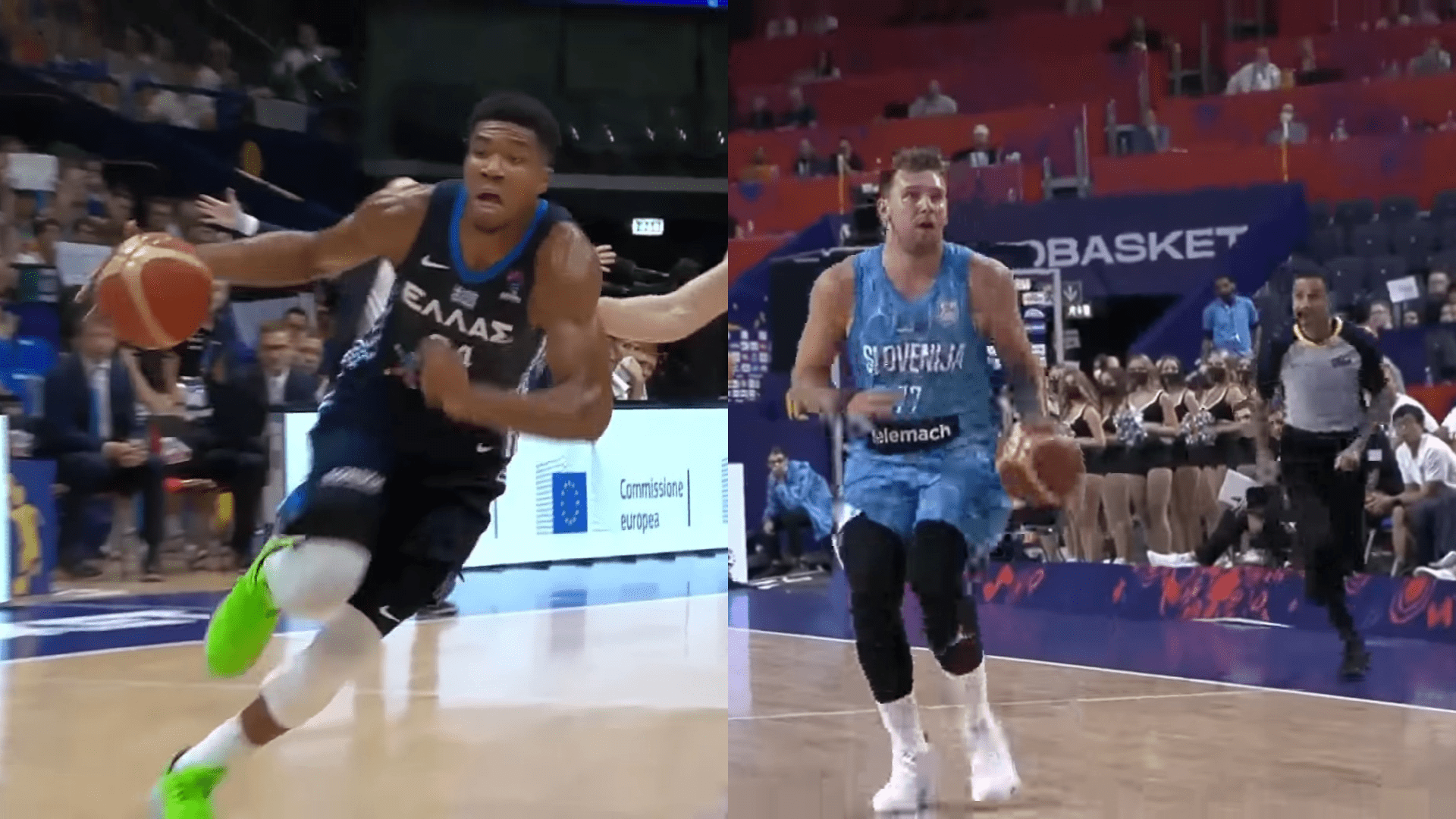 Giannis Antetokounmpo Luka Doncic 3 janvier 2023 Grèce