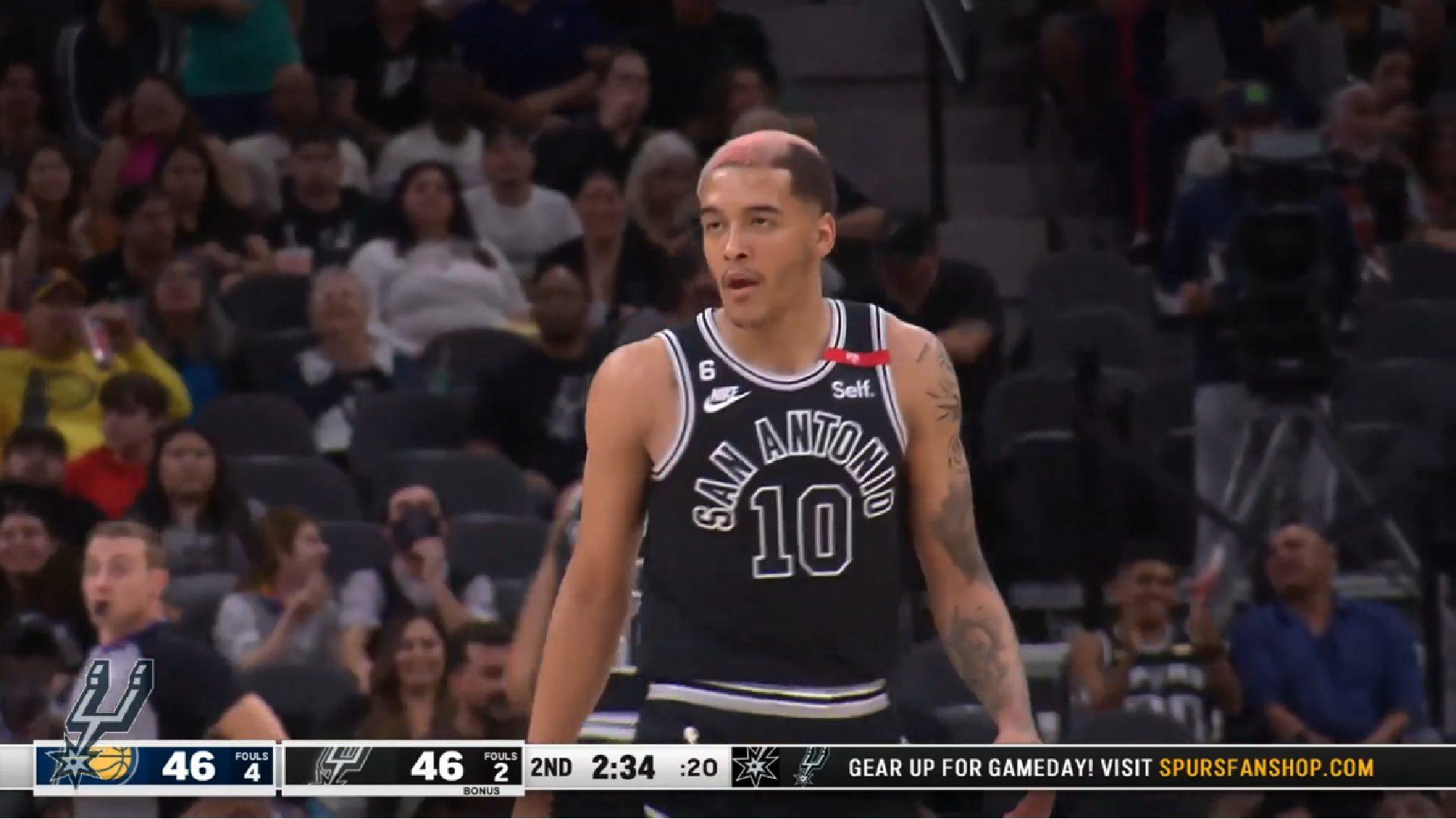 Course au tanking Jeremy Sochan Spurs 3 mars 2023