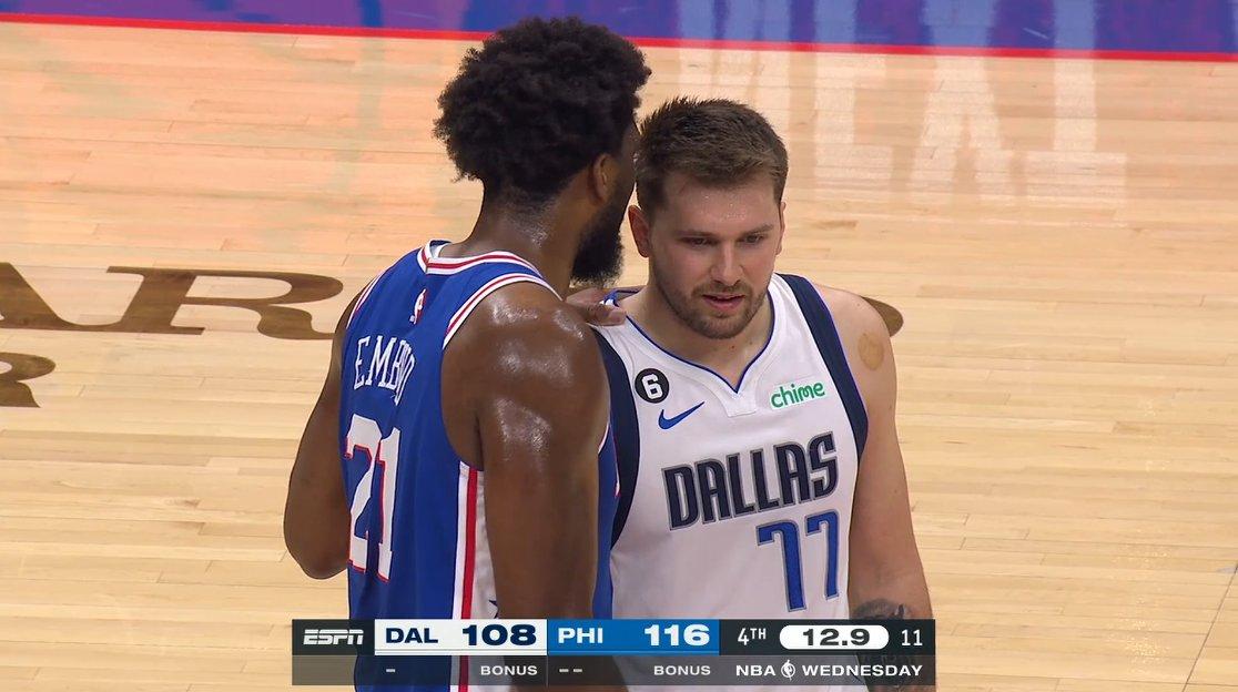 Joel Embiid Luka Doncic 30 mars 2023