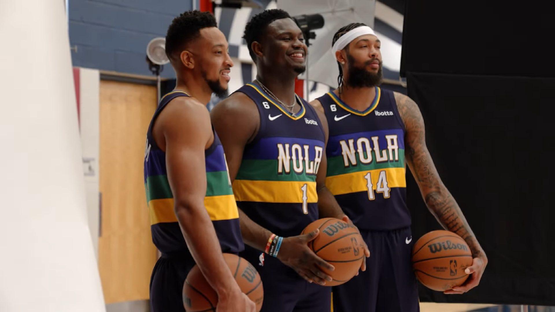 Pelicans Zion Williamson C.J. McCollum Brandon Ingram 20 février 2023