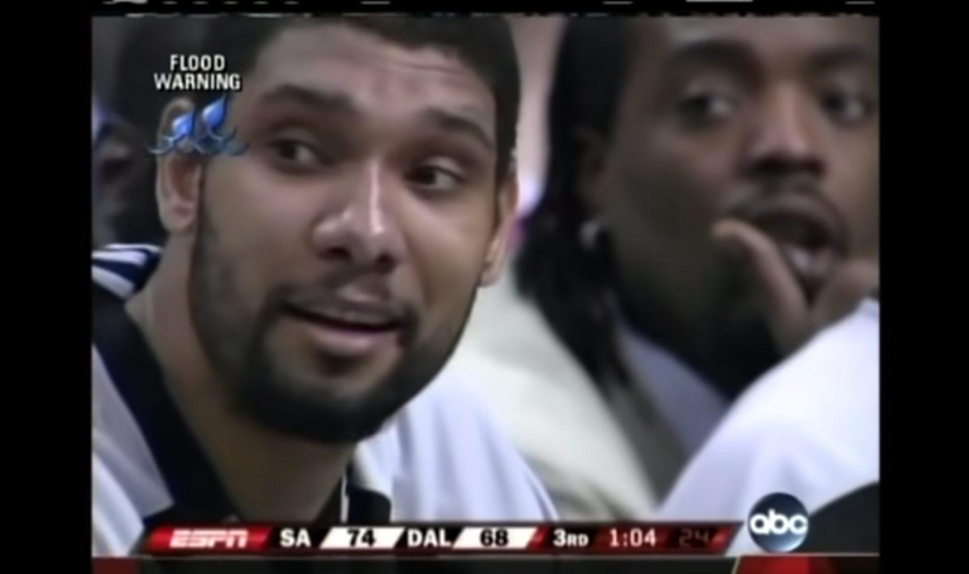 Tim Duncan exclu pour avoir rigolé