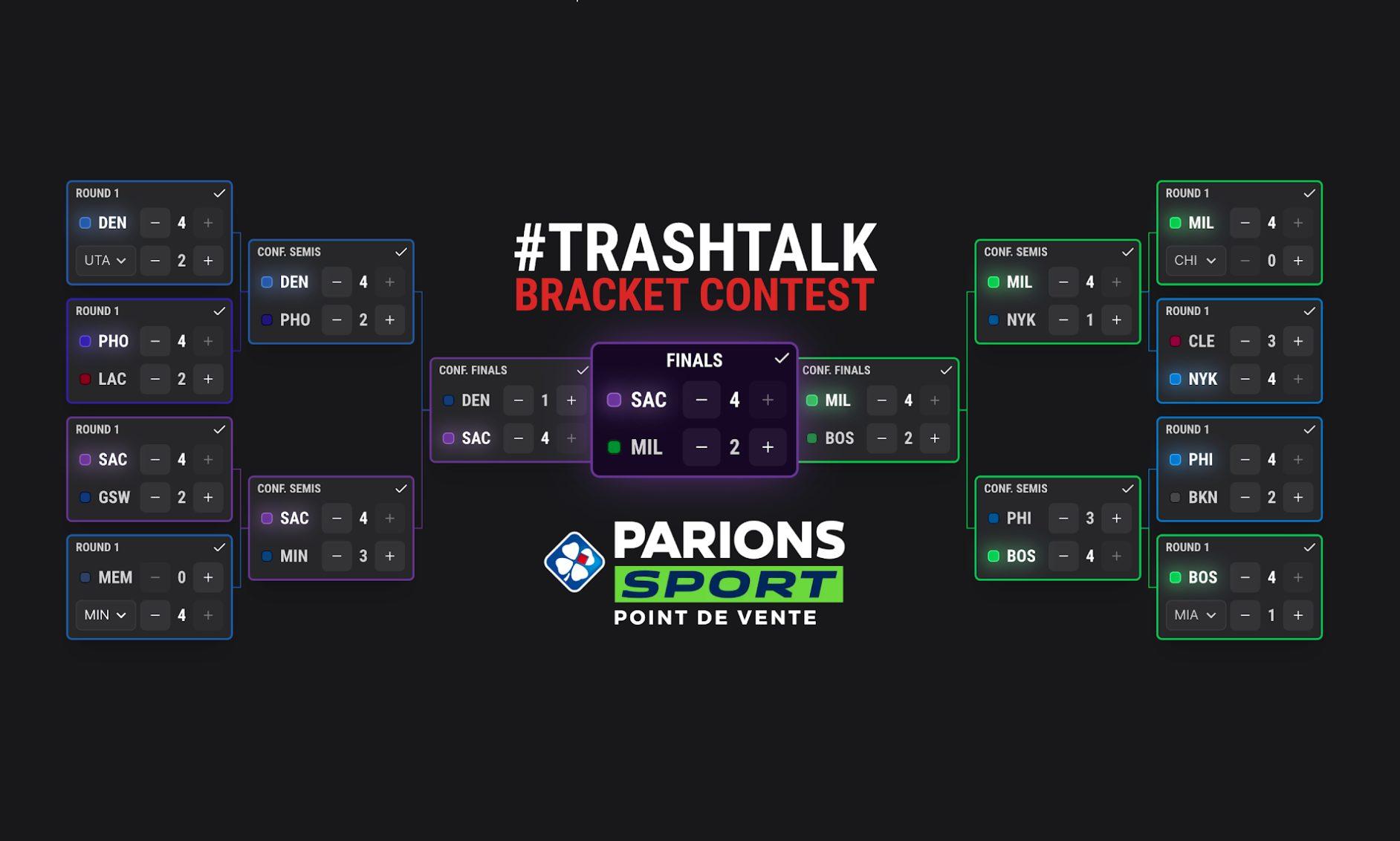 TRASHTALK BRACKET CONTEST 2023
