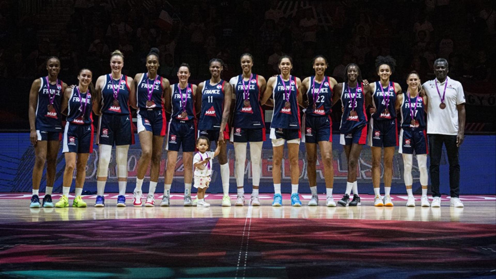 Equipe de France EuroBasket 2023 médaille bronze