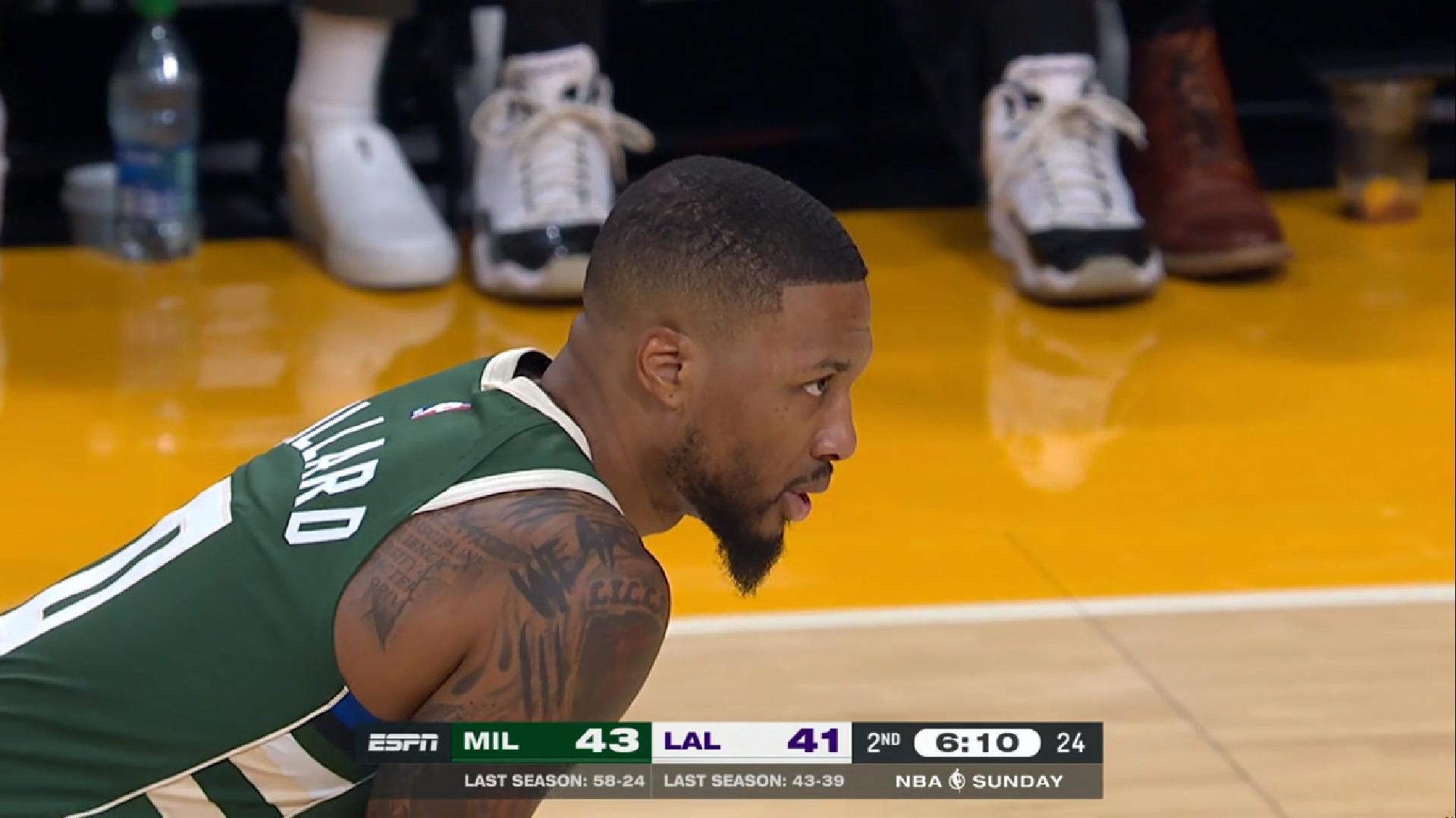 Damian Lillard Milwaukee Bucks 16 octobre 2023