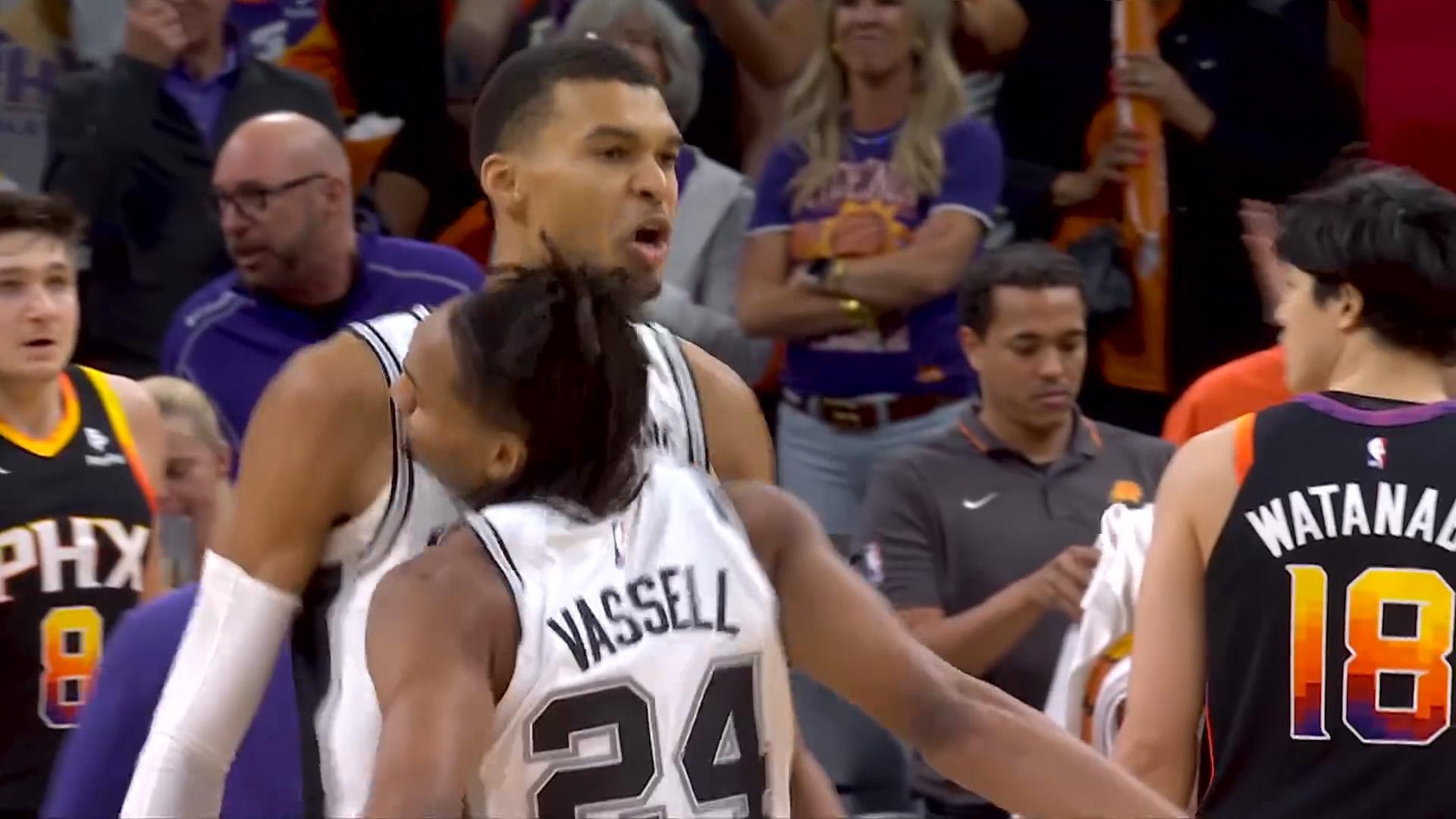 Victor Wembanyama Devin Vassell 2 novembre 2023